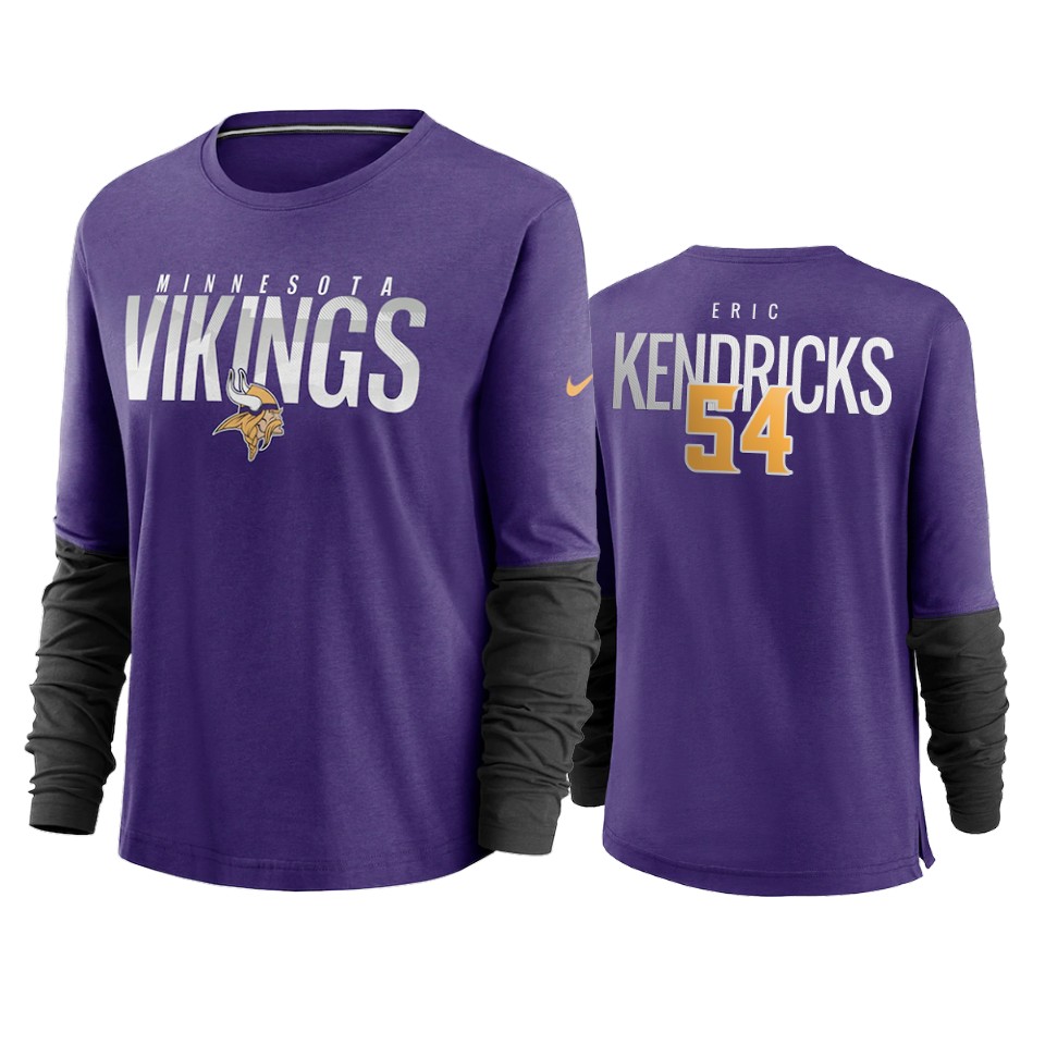 women eric kendricks vikings purple city mascot breathe t shirt