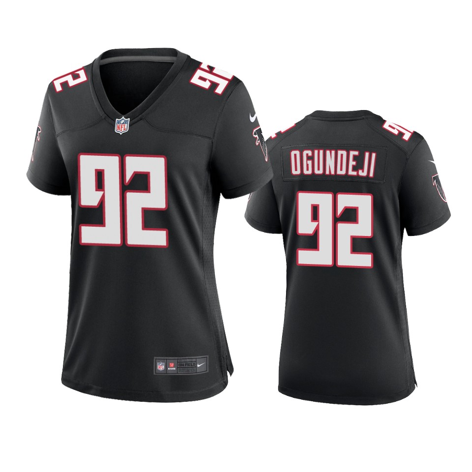women-falcons-adetokunbo-ogundeji-black-throwback-game-jersey