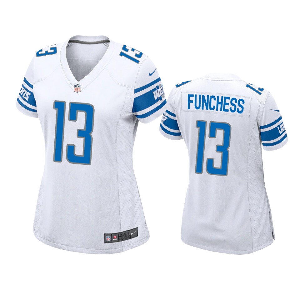 women funchess lions game white jersey