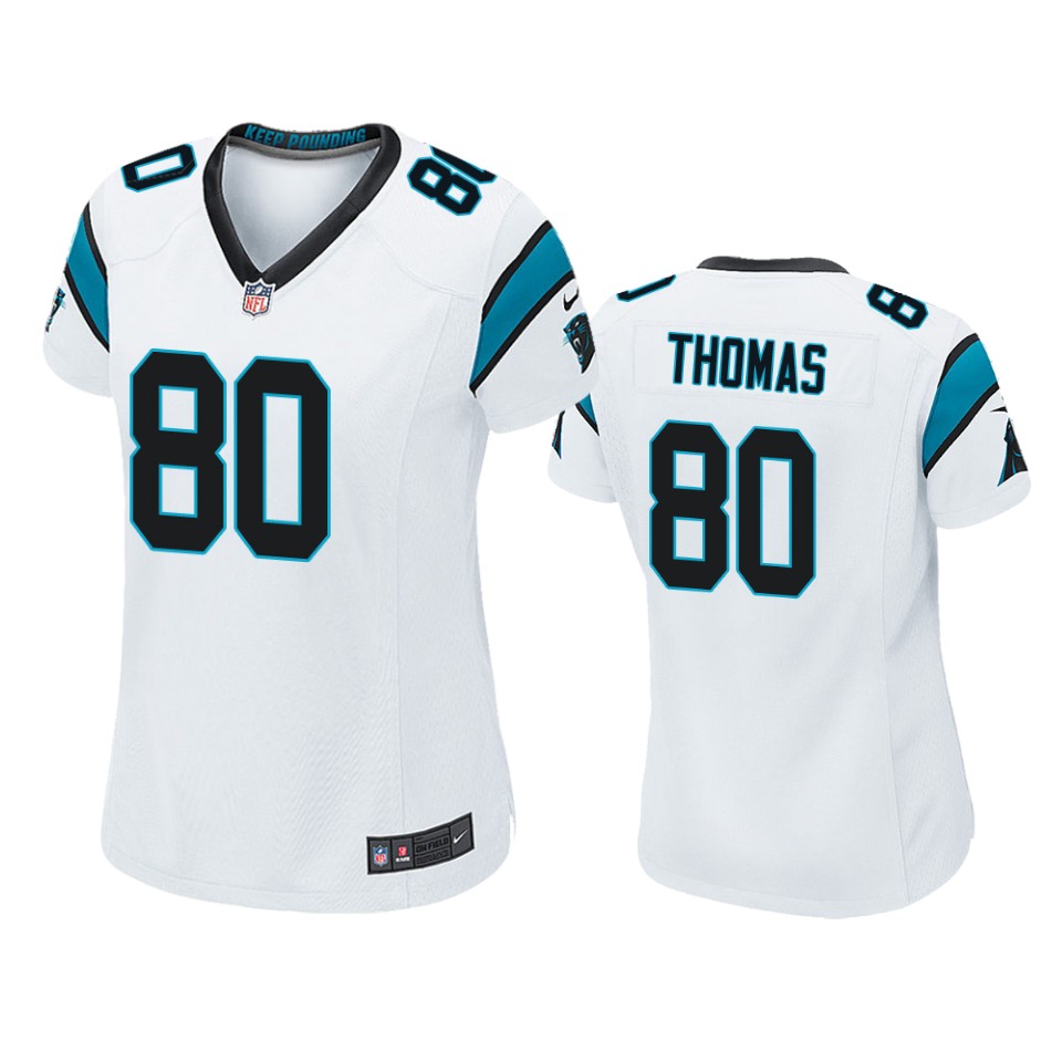 women ian thomas panthers white game jersey