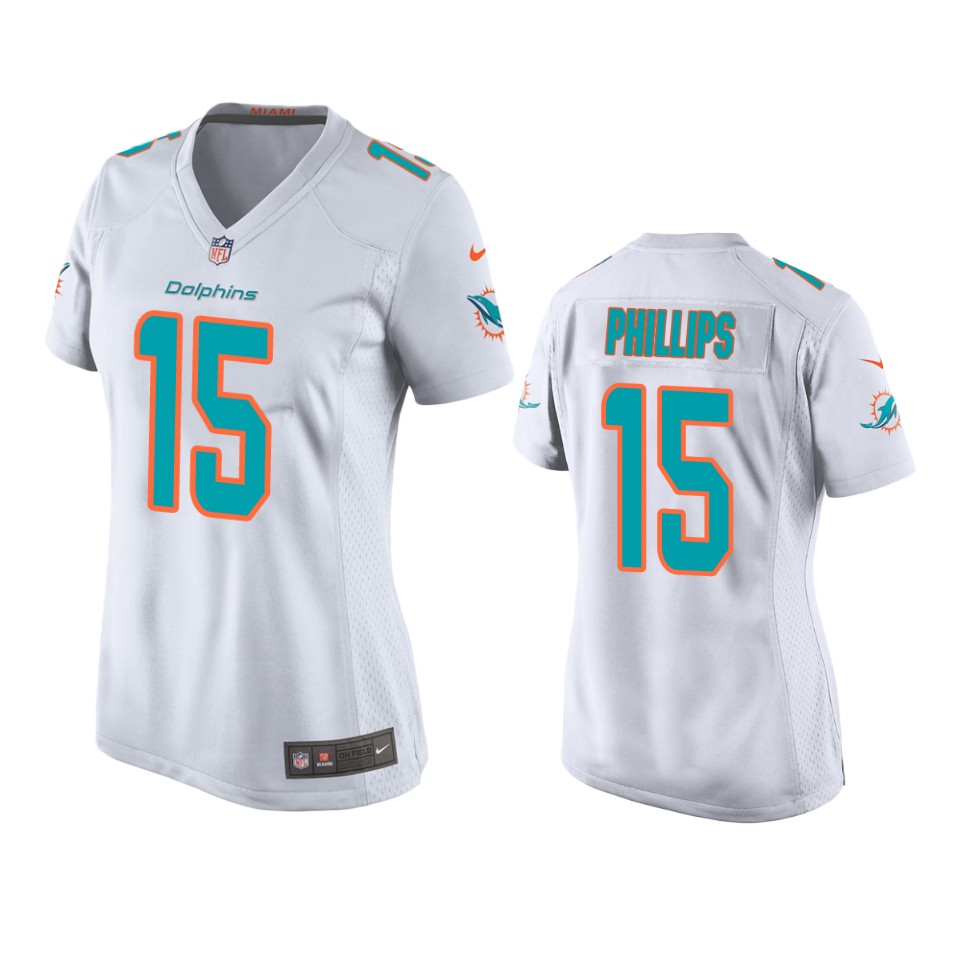 women jaelan phillips dolphins white game jersey