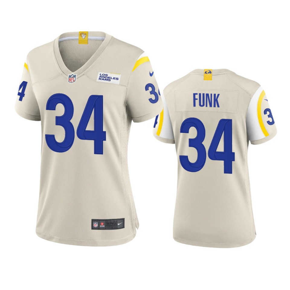 women jake funk rams game bone jersey