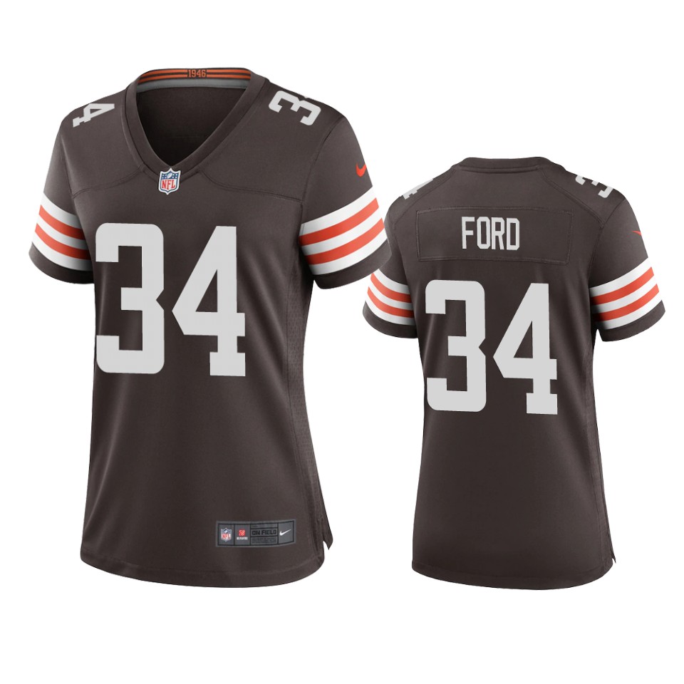women jerome ford browns game brown jersey