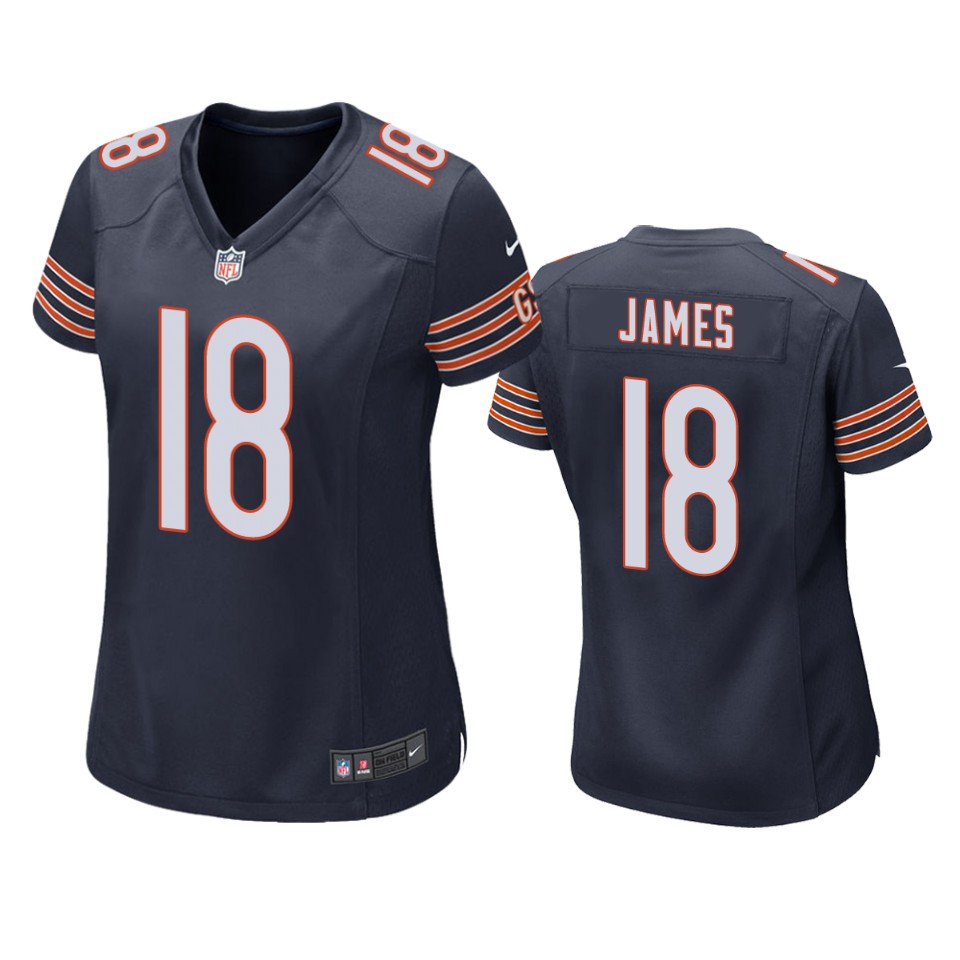 women jesse james bears game navy jersey