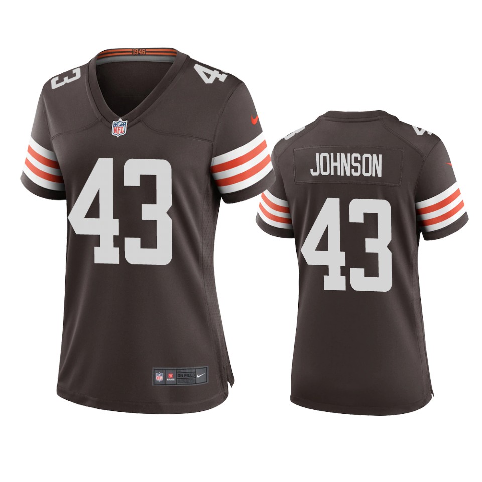 women john johnson browns brown game jersey