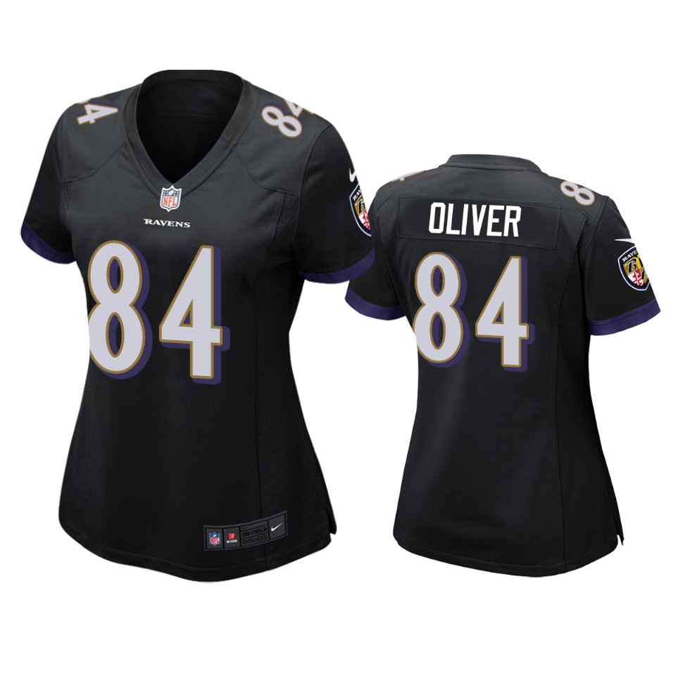 women josh oliver ravens game black jersey