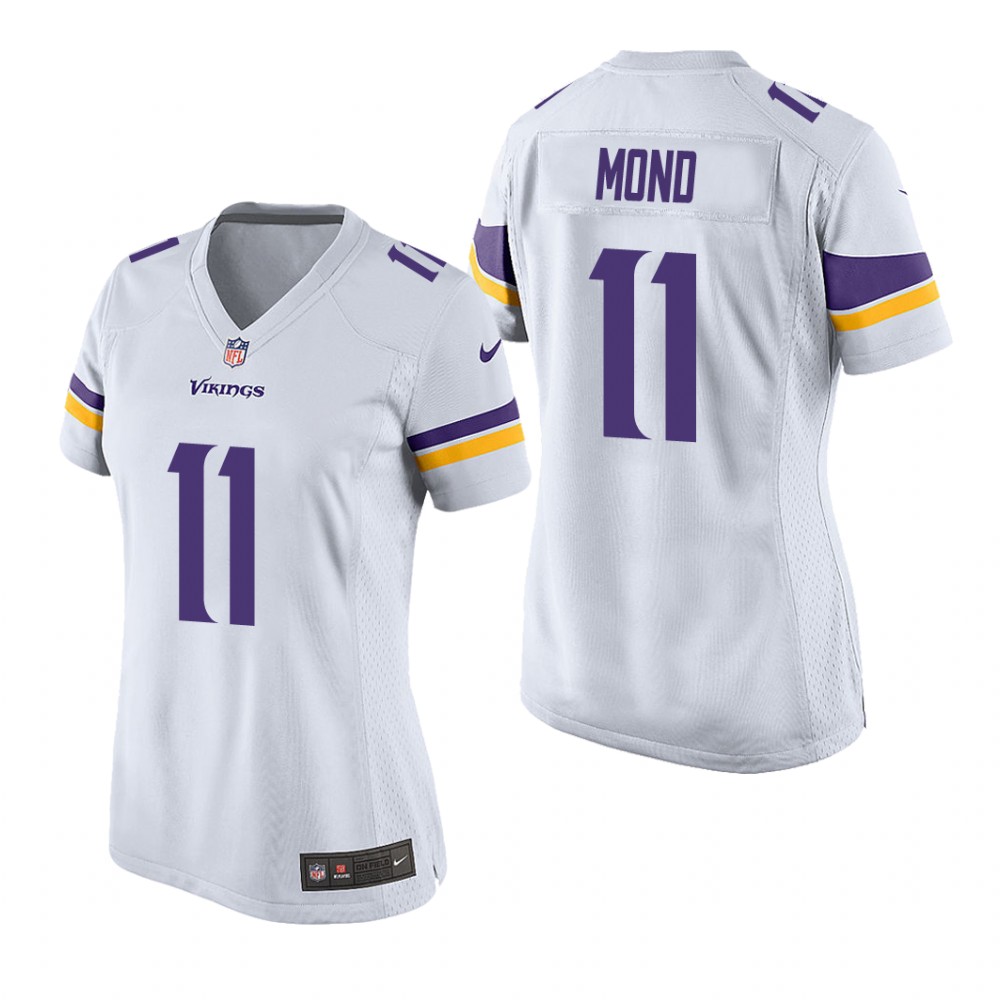 women kellen mond vikings white game jersey