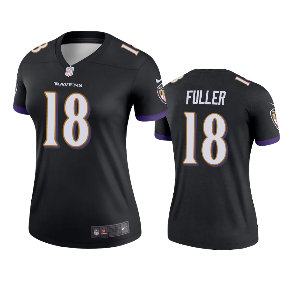 women kyle fuller ravens black legend jersey