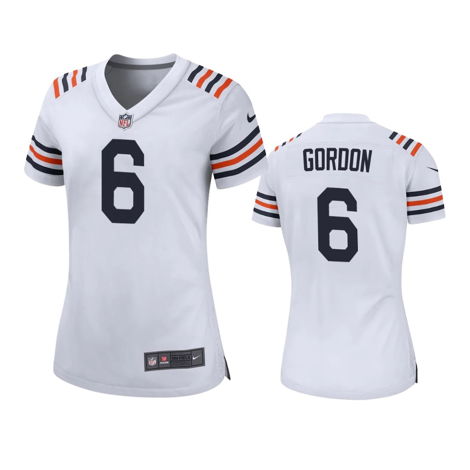 women kyler gordon bears white game jersey