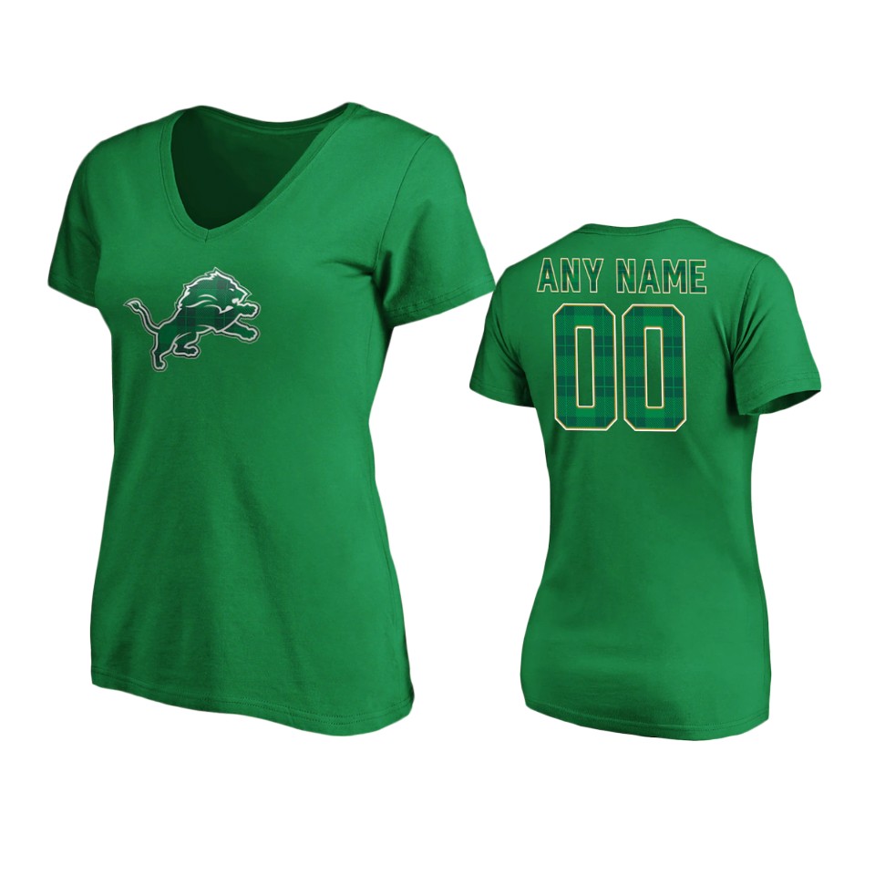 women lions green st. patrick's day emerald plaid t shirt