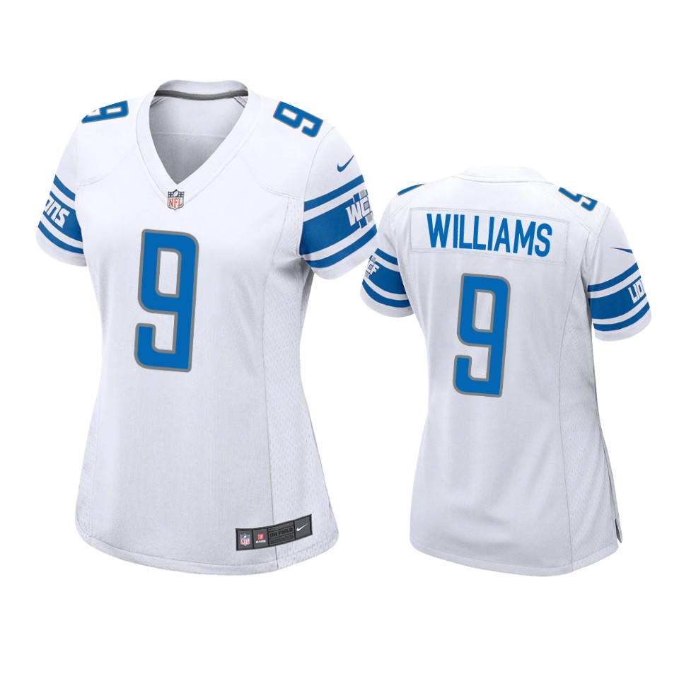 women lions jameson williams game white jersey