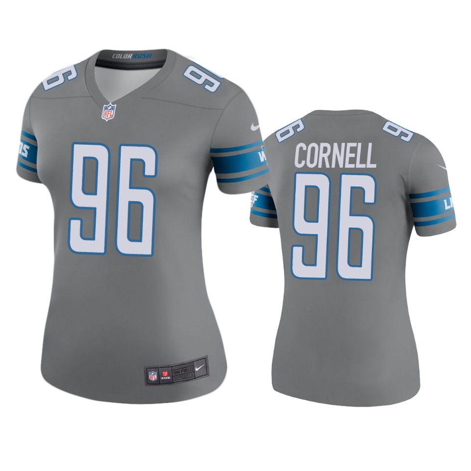 women lions jashon cornell steel color rush legend jersey