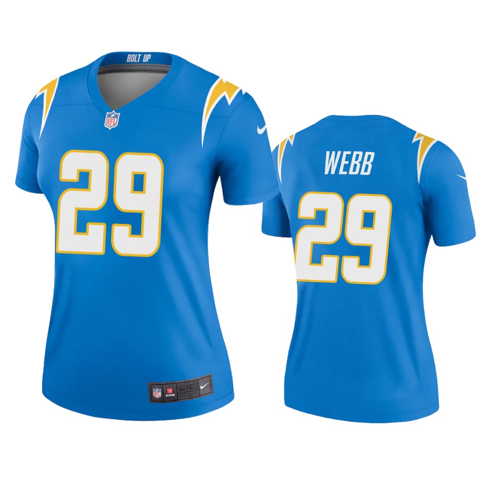 women mark webb chargers powder blue legend jersey