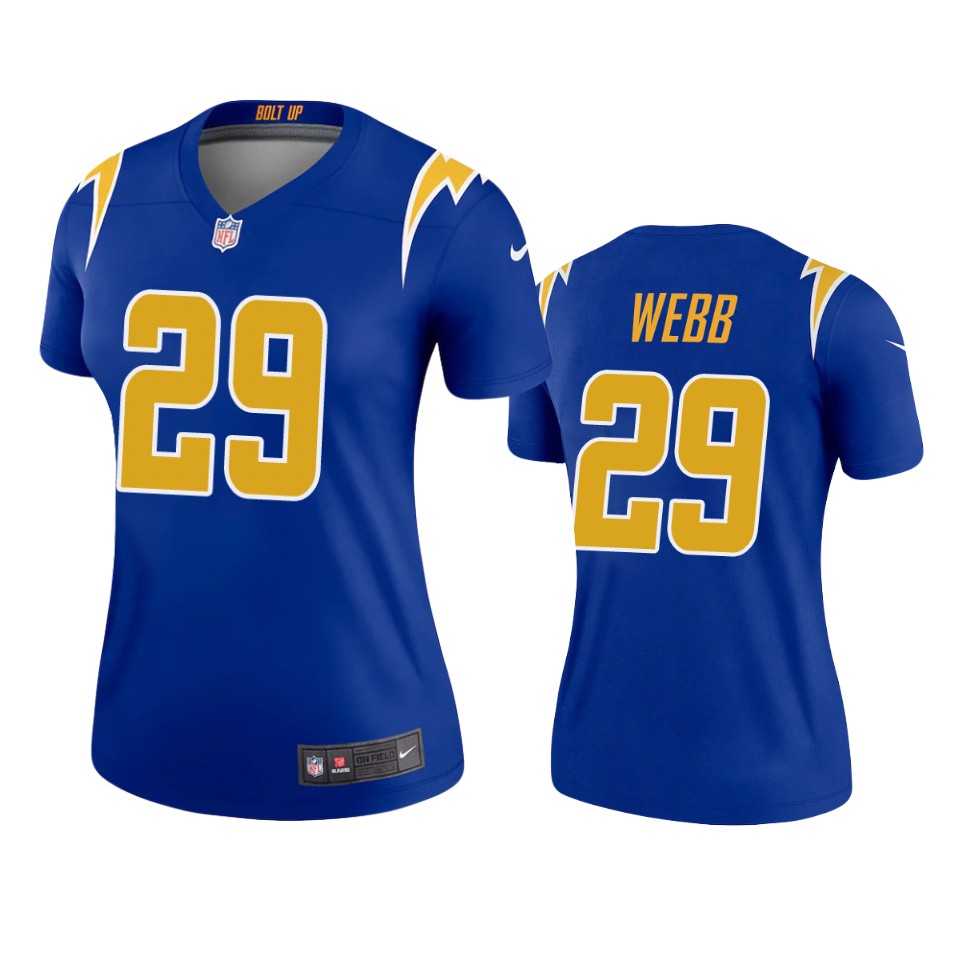 women mark webb chargers royal alternate legend jersey