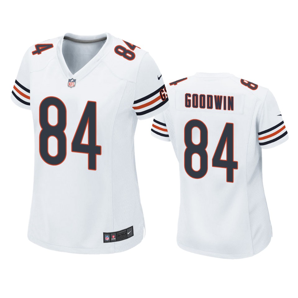 women marquise goodwin bears game white jersey