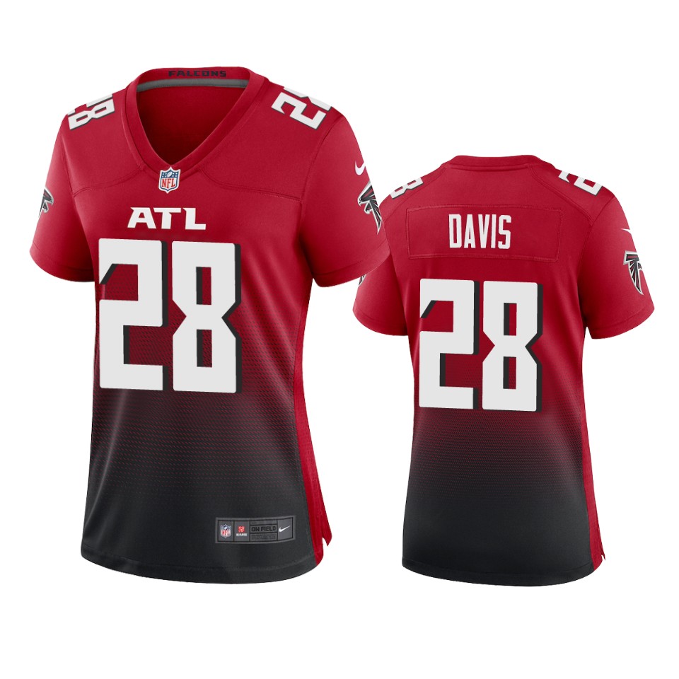 women-mike-davis-falcons-red-game-jersey