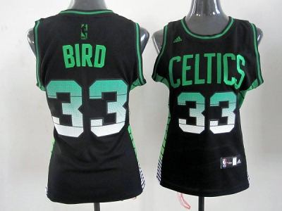 women nba boston celtics #33 bird black(limited edition)