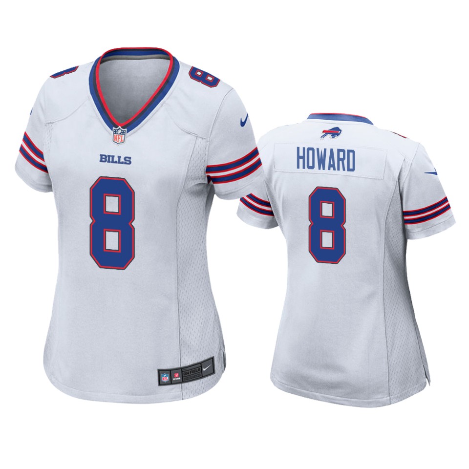 women o.j. howard bills game white jersey
