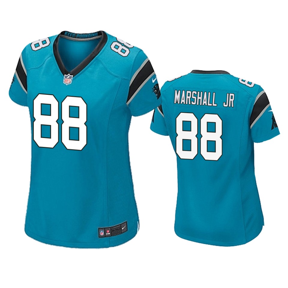 women panthers terrace marshall jr. blue game jersey