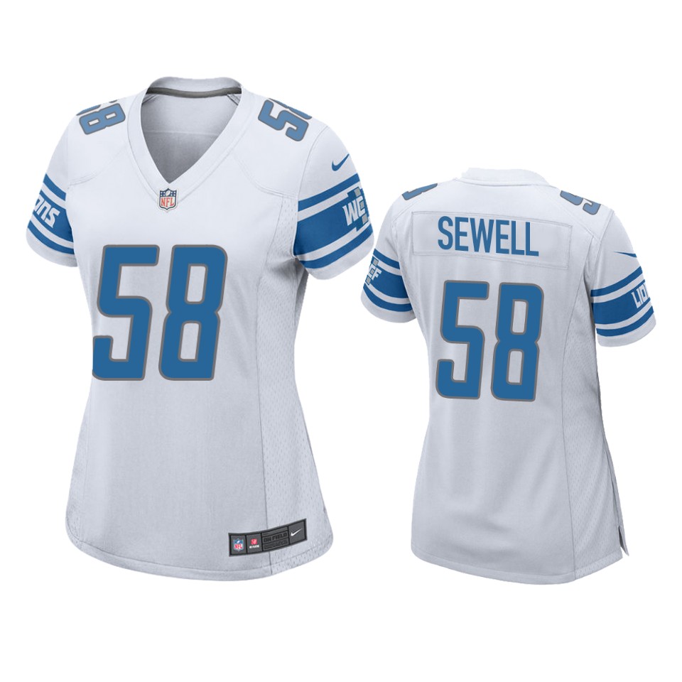 women penei sewell lions white game jersey