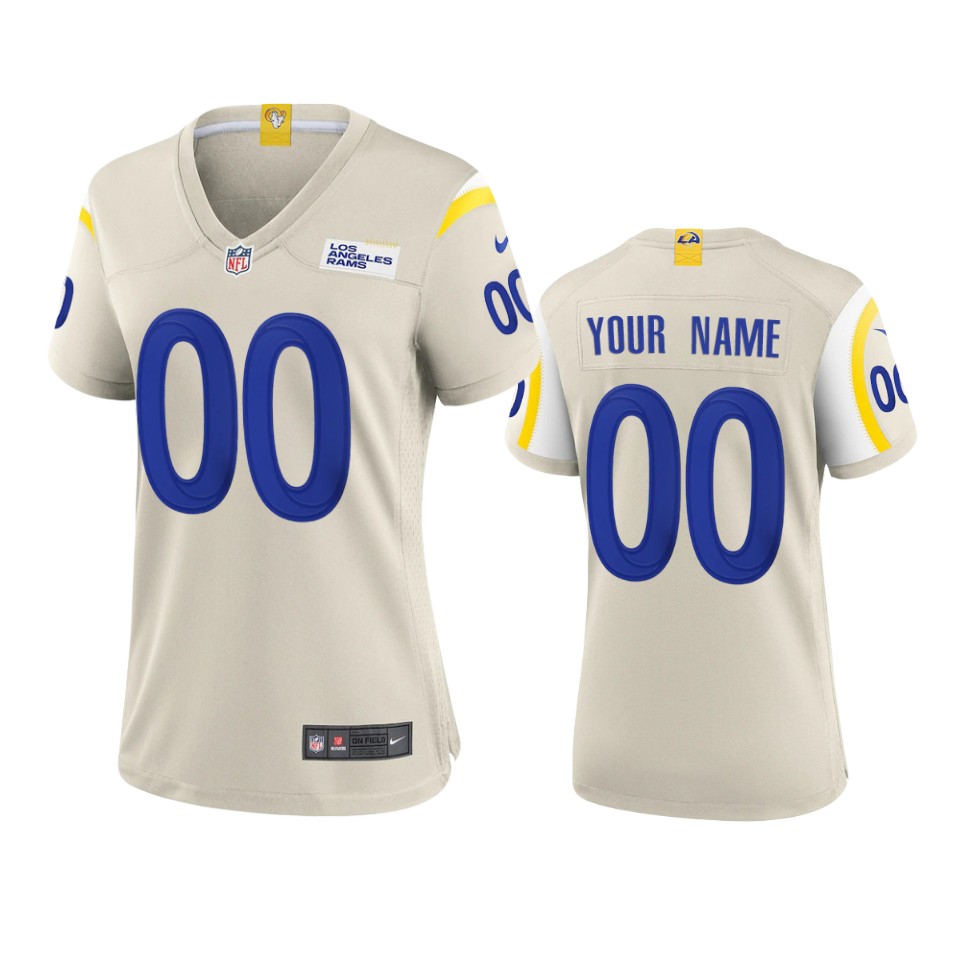 women rams custom bone 2020 game jersey