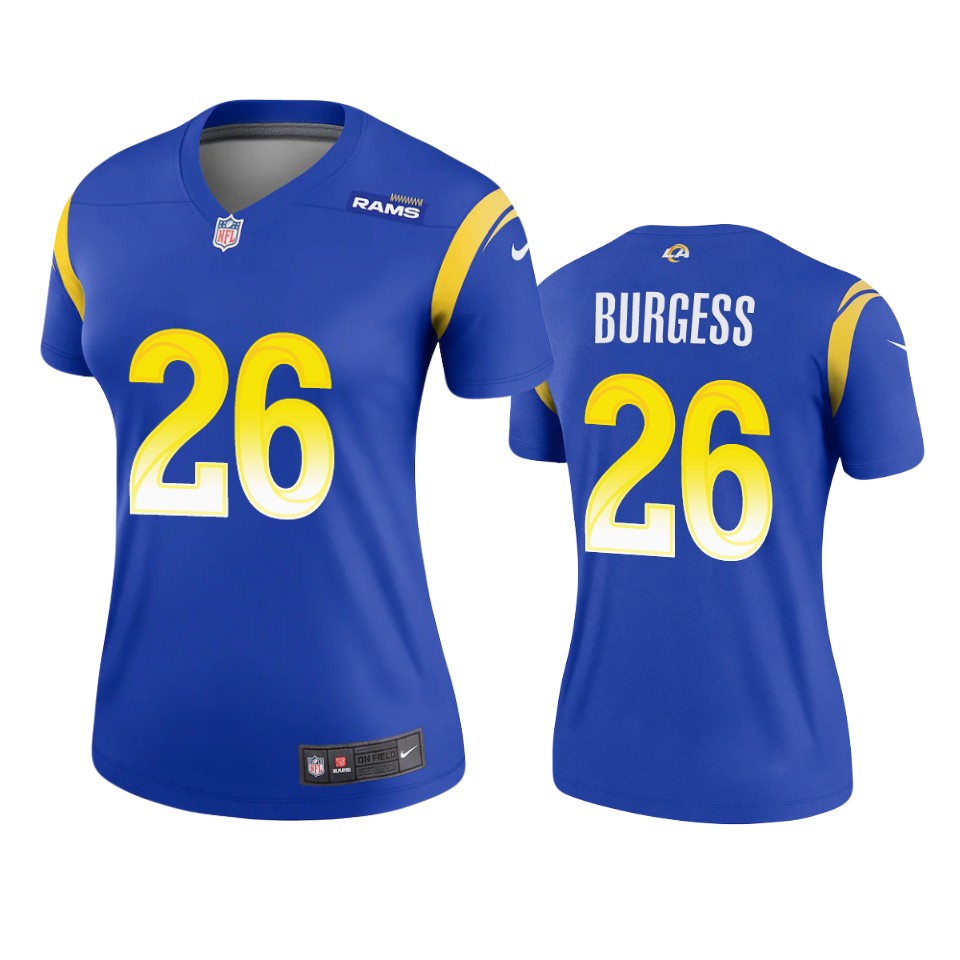 women terrell burgess rams royal legend jersey