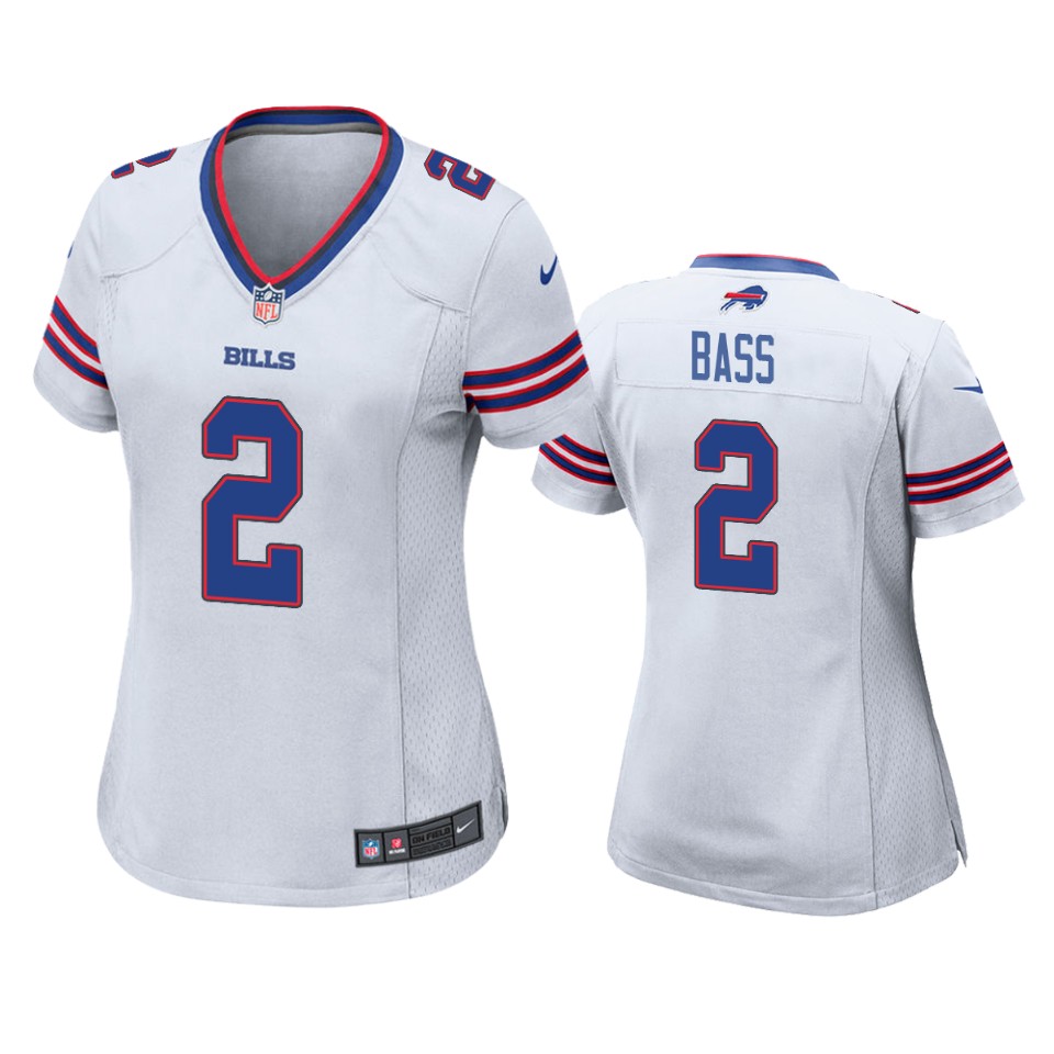 women tyler bass bills white game jersey