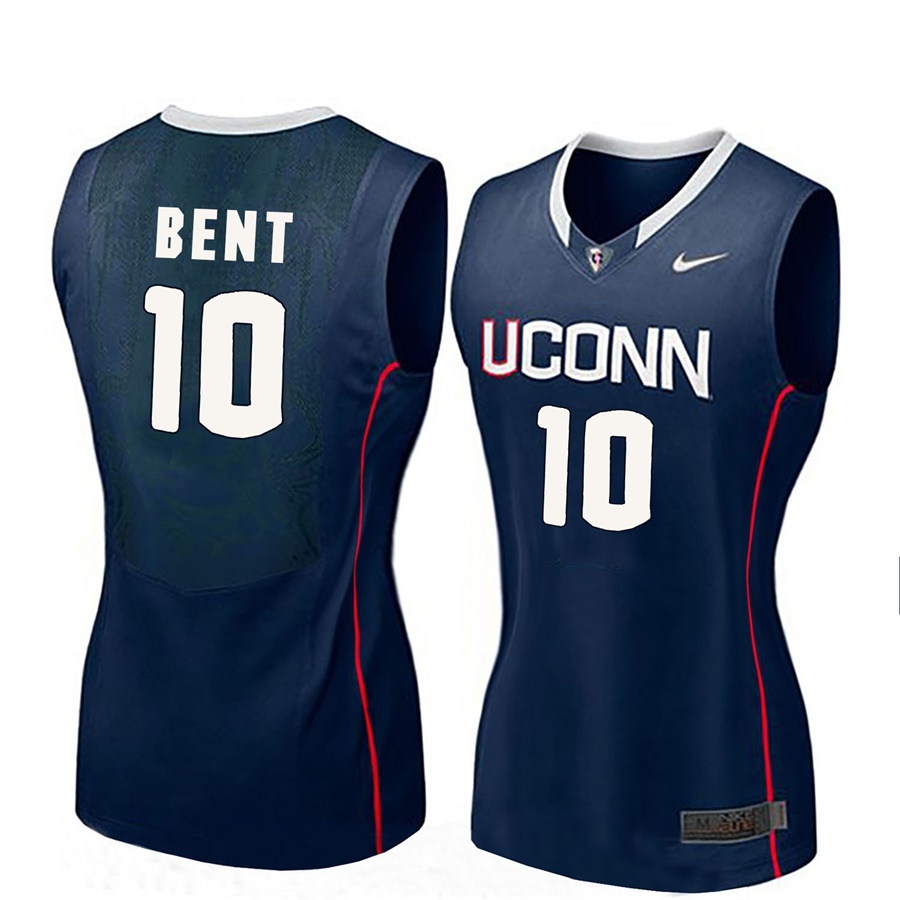 women uconn huskies navy 10 molly bent ncaa basketball player name and number jersey