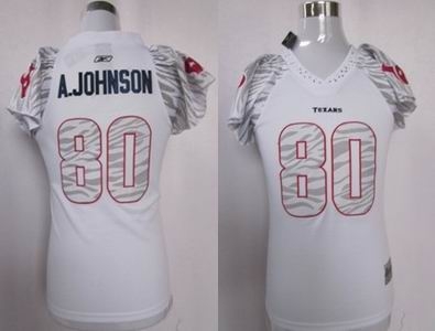women zebra field flirt houston texans 80 johnson
