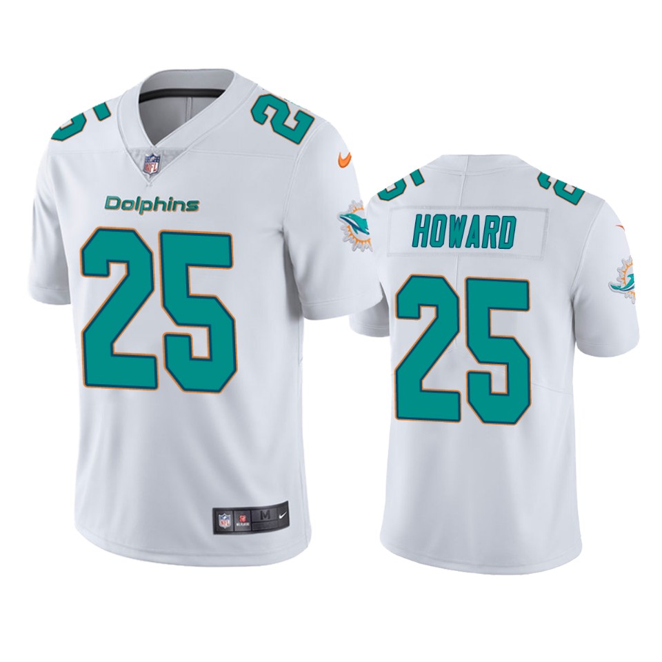 xavien howard dolphins white vapor jersey
