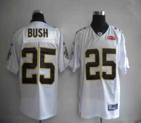 youth 2010 superbowl nfl jerseys new orleans saints 25 reggie bush white