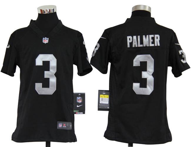 youth NEW nfl oakland raiders 3 carson palmer black jerseys