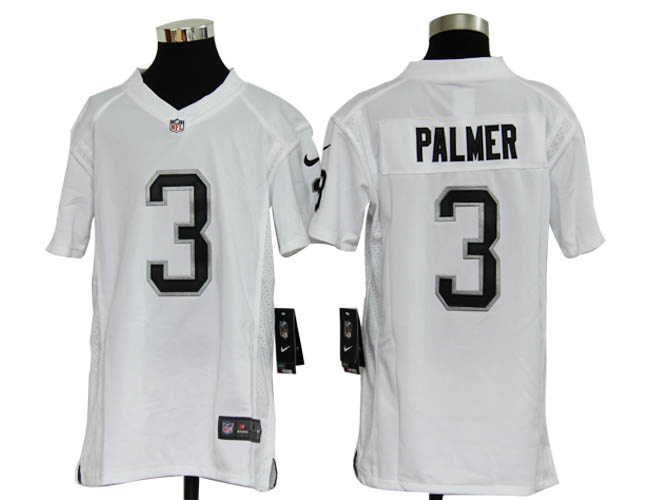 youth NEW nfl oakland raiders 3 carson palmer white jerseys