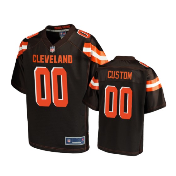 youth brown custom pro line jersey