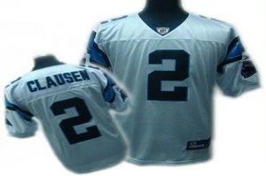 youth carolina panthers #2 jimmy clausen jerseys white