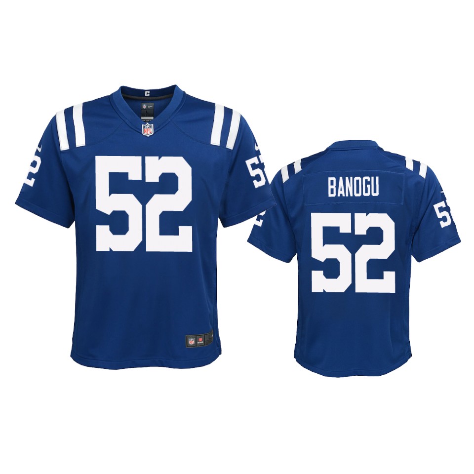 youth colts ben banogu royal 2020 game jersey