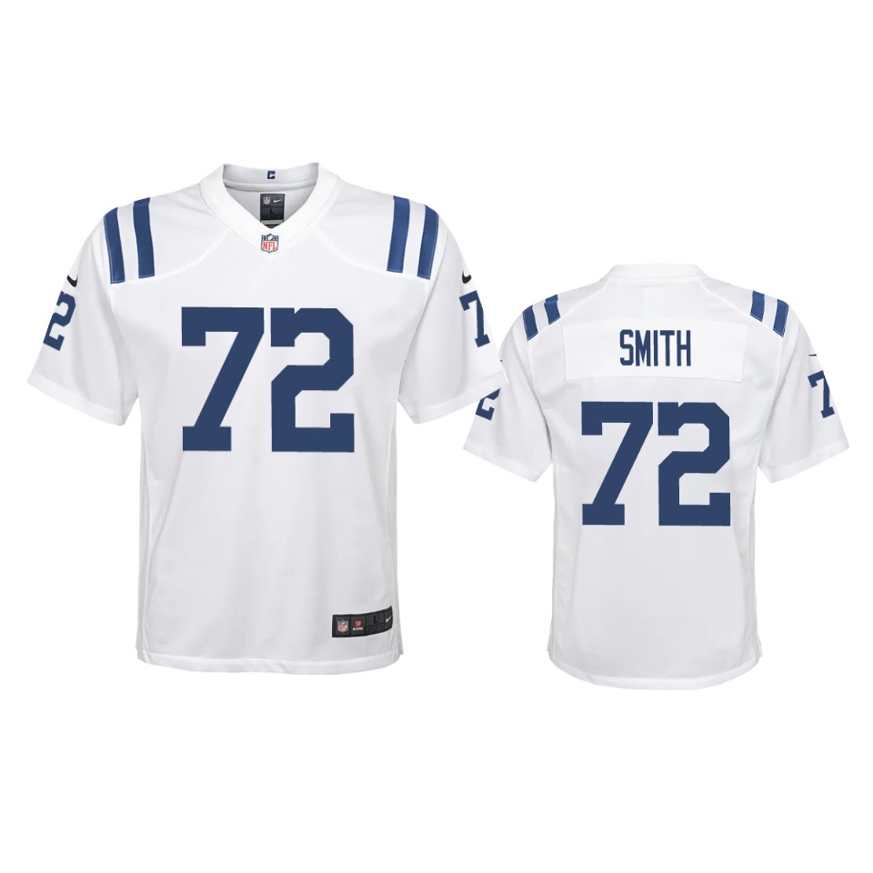 youth colts braden smith white 2020 game jersey