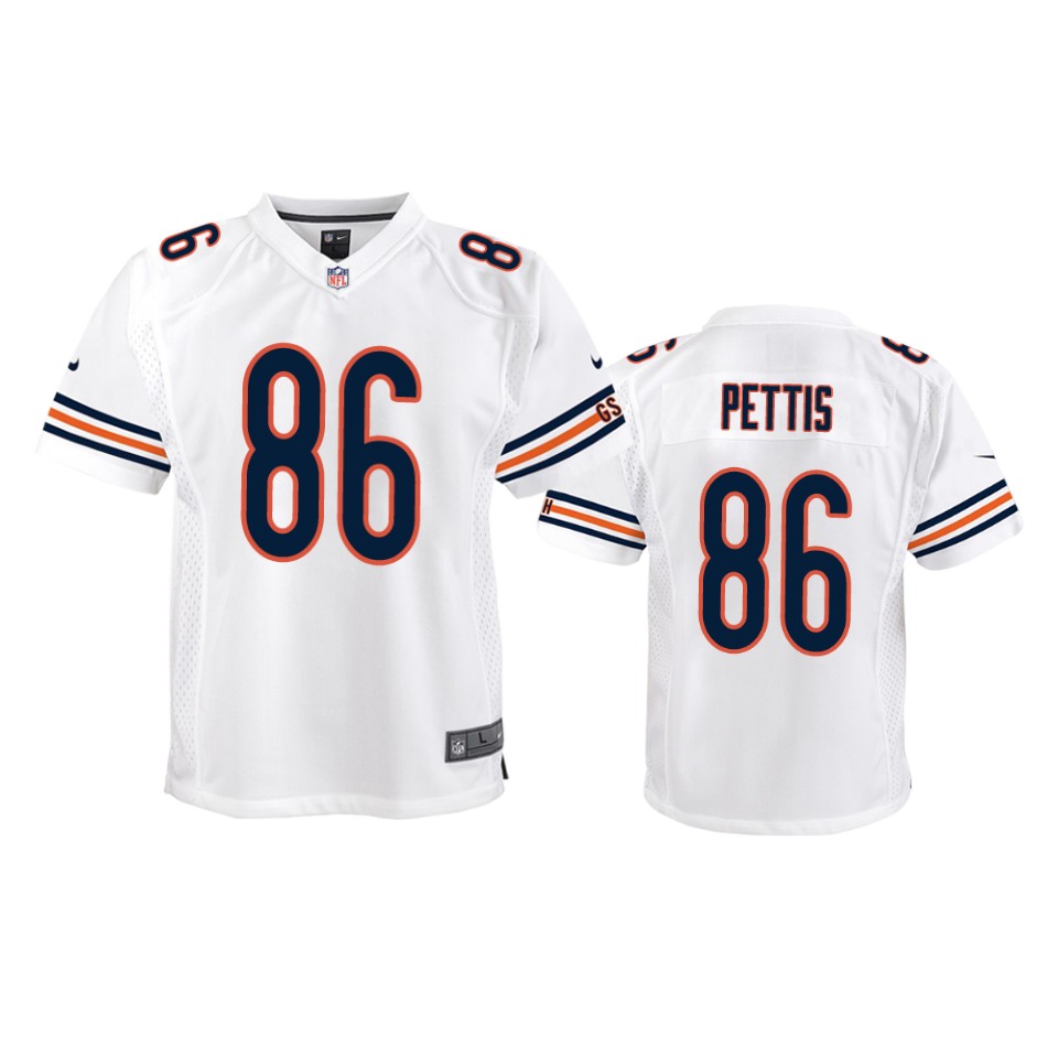 youth dante pettis bears white game jersey