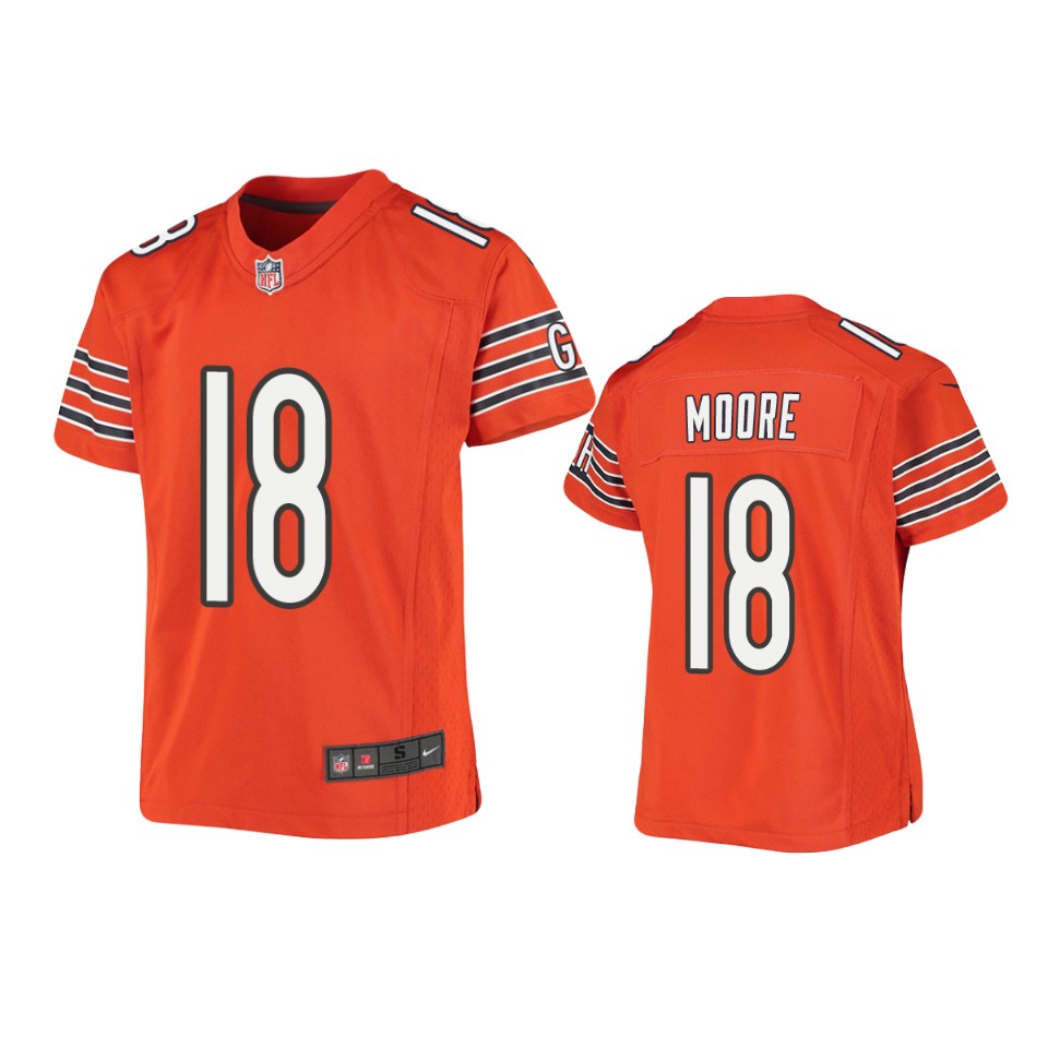 youth david moore bears orange game jersey