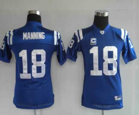 youth jerseys indianapolis colts 18 peyton manning blue jerseys
