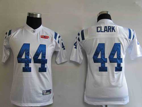 youth jerseys indianapolis colts 44 dallas clark white