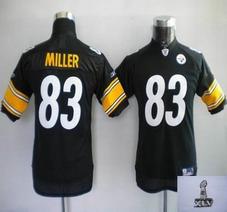 youth jerseys pittsburgh steelers 83 heath miller black 2011 superbowl