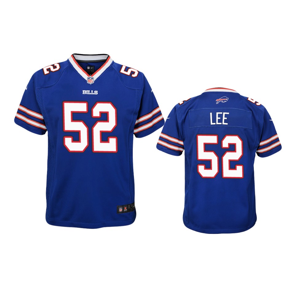 youth marquel lee bills royal game jersey