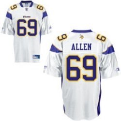 youth minnesota vikings 69 jared allen color white jersey
