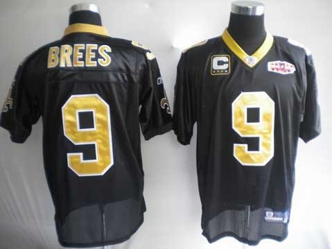 youth nfl jerseys 2010 super bowl new orleans saints 9 drew brees black
