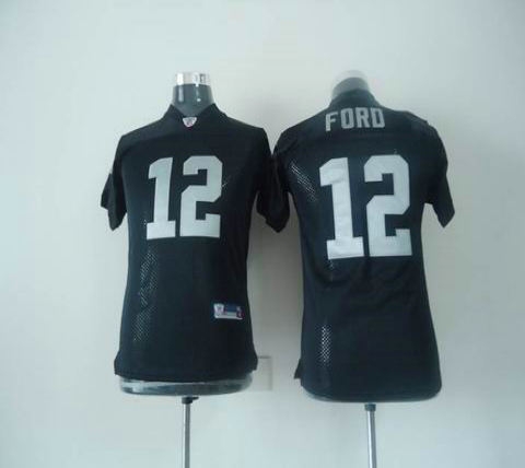 youth nfl jerseys oakland raiders 12 ford black ford w