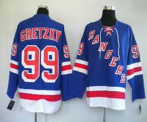 youth nhl jerseys new york rangers #99 gretzky blue