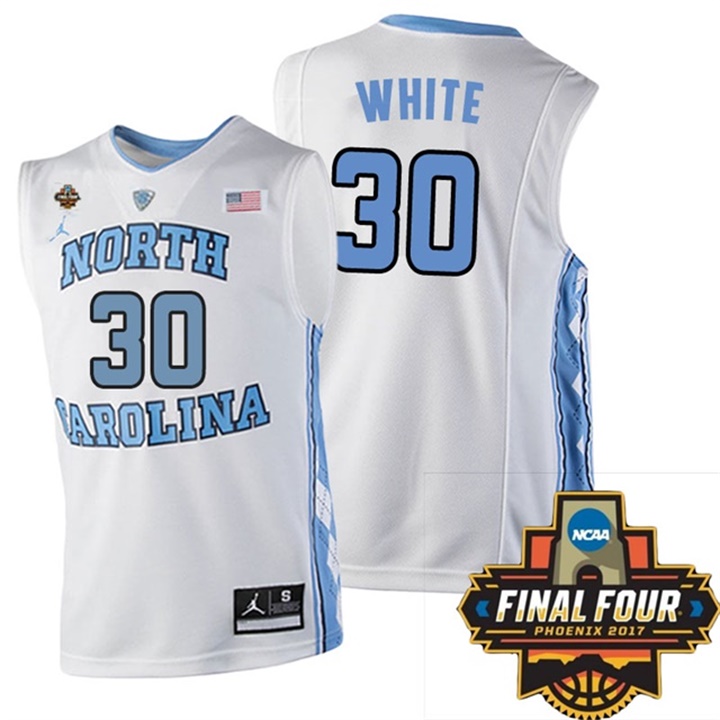 youth north carolina tar heels white 30 stilman white ncaa 2017 basketball national champions jersey