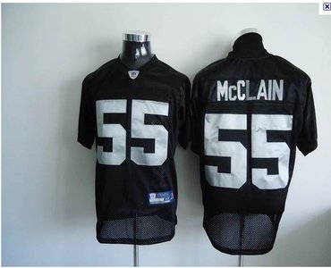 youth oakland raiders 55 rolondo mcclain black color