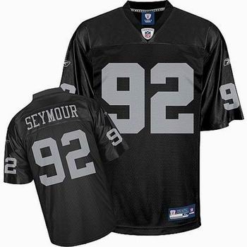 youth oakland raiders 92 richard seymour team color black jerseys